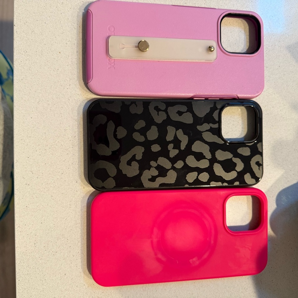 OtterBox Pink and Black Leopard Phone Cases